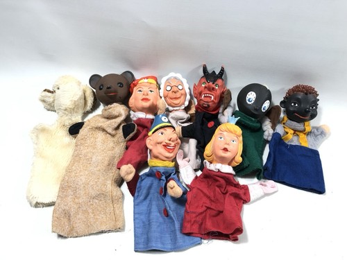Stück alten handpuppen - 9,