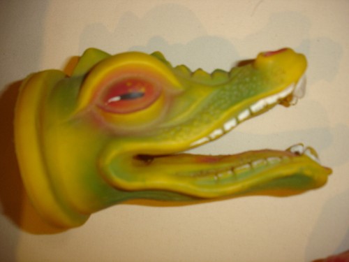 Krokodil kasperle figur - krokodil, kasperle-figur