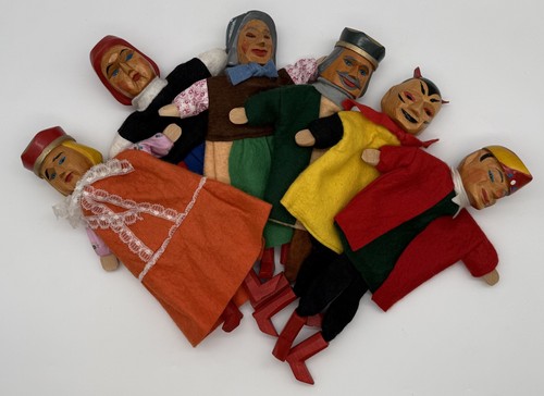 Vintage kasperlefiguren - 6,