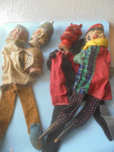 37148 antike kasperlefiguren - antike,