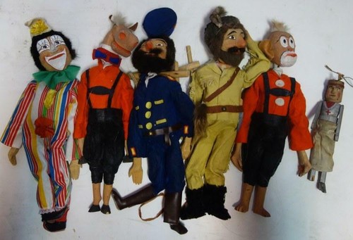 Posten alter kasperle figuren - kasperle,