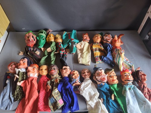 Handpuppen vintage kasperle - handpuppen,